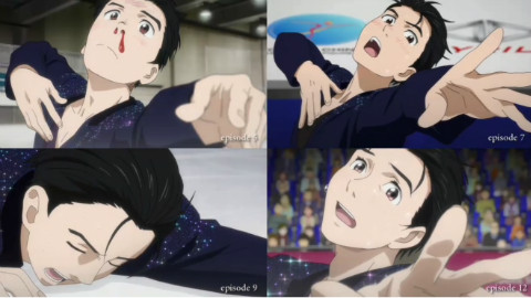 【冰上的尤里】YURI ON ICE ~勝生勇利~滑冰對比